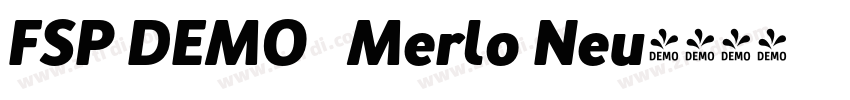 FSP DEMO   Merlo Neu字体转换